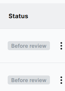 Workspace status badge
